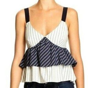 Striped Joie Peplum Top